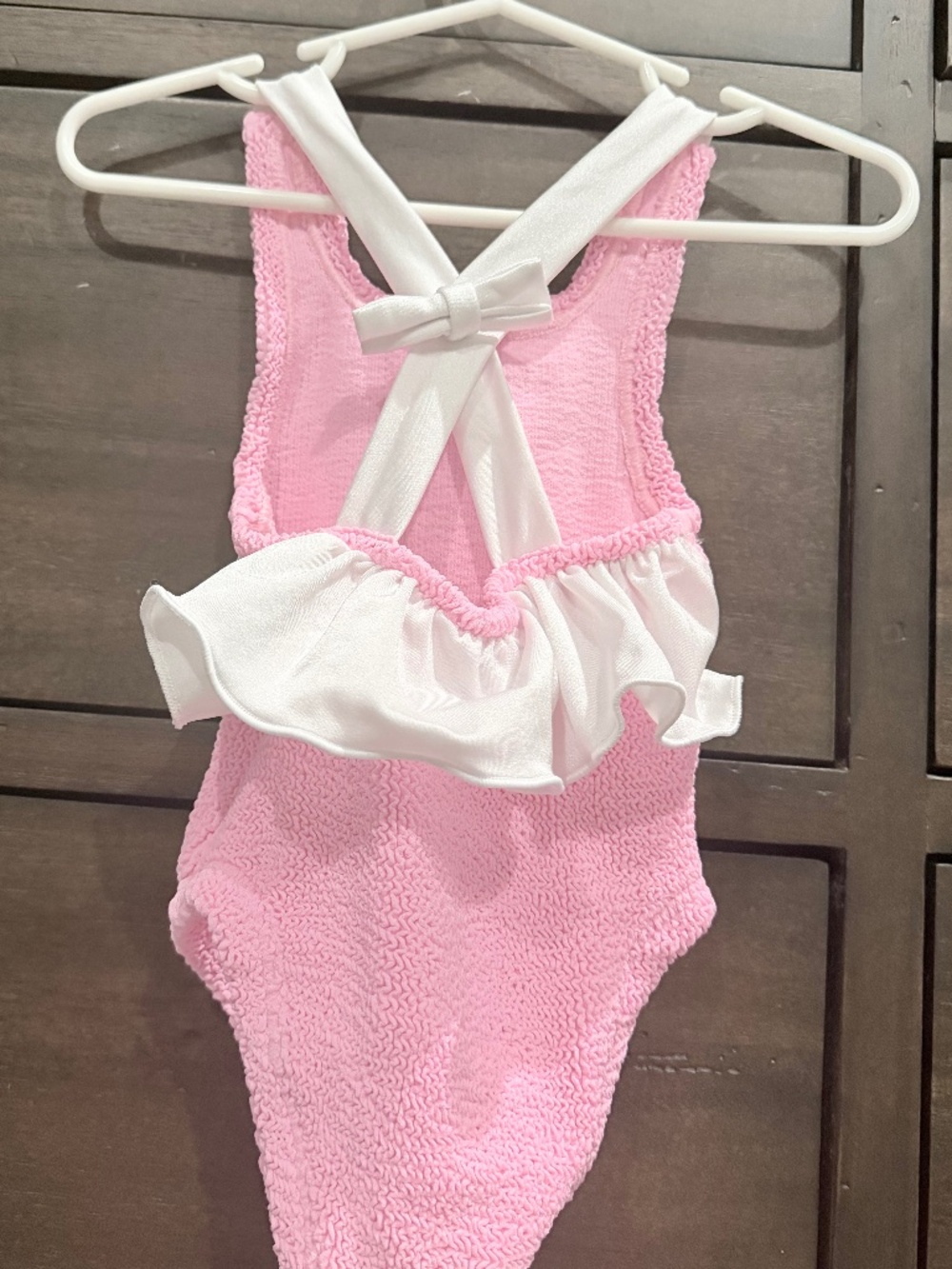 Hunza G Kids Lara One Piece Swimsuit Bubblegum Pink Ages 3-6
